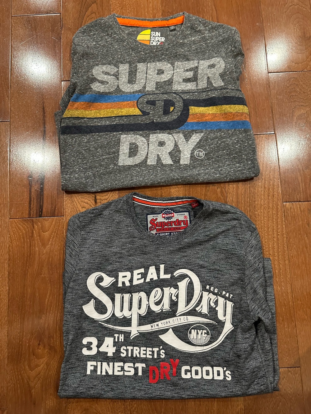 Two Superdry Short Sleeve T-Shirts Surf Co and Goods